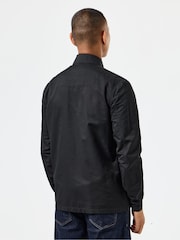 Weekend Offender Mens Formella 100% Cotton Black Overshirt - Image 2 of 8