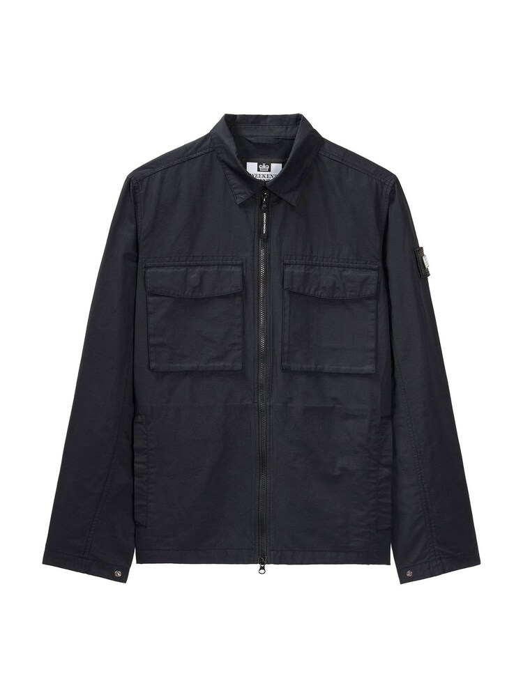 Weekend Offender Mens Formella 100% Cotton Black Overshirt - Image 4 of 8