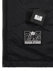 Weekend Offender Mens Formella 100% Cotton Black Overshirt - Image 8 of 8