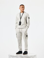 Weekend Offender Mens Nylon Overlay 100% Cotton Sweatshirt - Image 3 of 6
