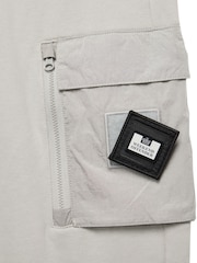 Weekend Offender Mens Grey Lippi Cargo 100% Cotton Joggers - Image 5 of 6