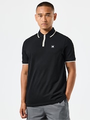 Weekend Offender Mens Shore Zip 100% Cotton Polo Shirt - Image 1 of 6