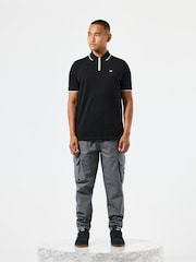 Weekend Offender Mens Shore Zip 100% Cotton Polo Shirt - Image 2 of 6