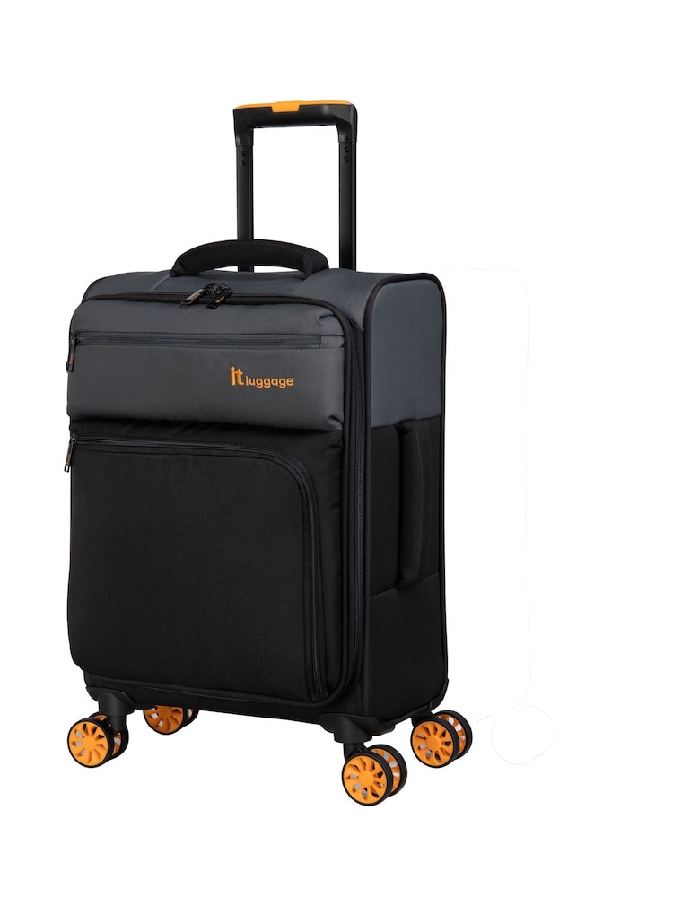 IT Luggage Duo Tone Black Suitcase Set - Image 2 of 7