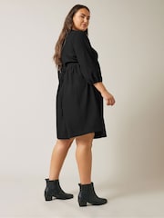 Evans Jersey Crepe Black Dress - Image 3 of 5