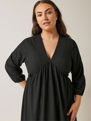 Evans Jersey Crepe Black Dress - Image 4 of 5