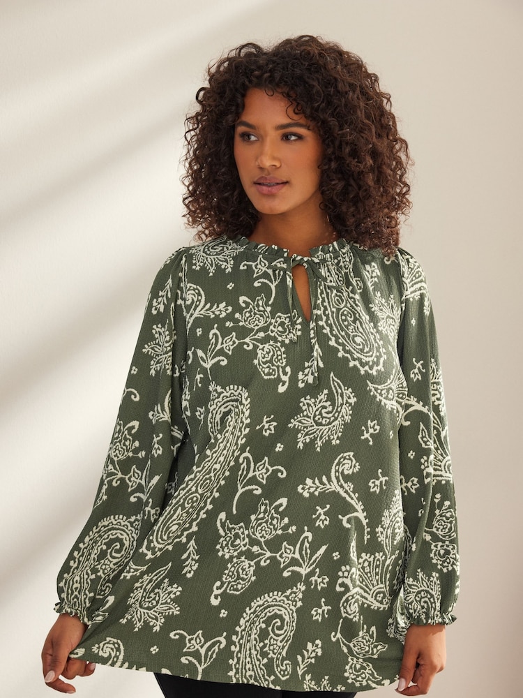 Grün - Evans, Boho-Top aus Jersey - Bild 1 von 2
