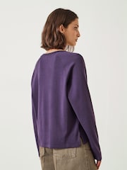 Morado - Hush Matilda 100% Cotton Raglan T-Shirt - Imagen 3 de 5