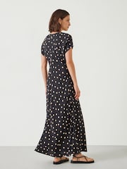 Hush Black Amelia Printed Polka Dot Maxi Dress - Image 3 of 5