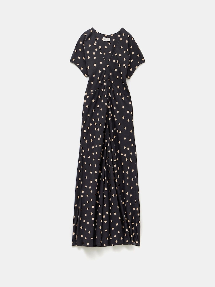 Hush Black Amelia Printed Polka Dot Maxi Dress - Image 5 of 5