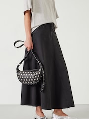 Hush Black Studded Rory Crescent Leather Crossbody Bag - Image 4 of 4