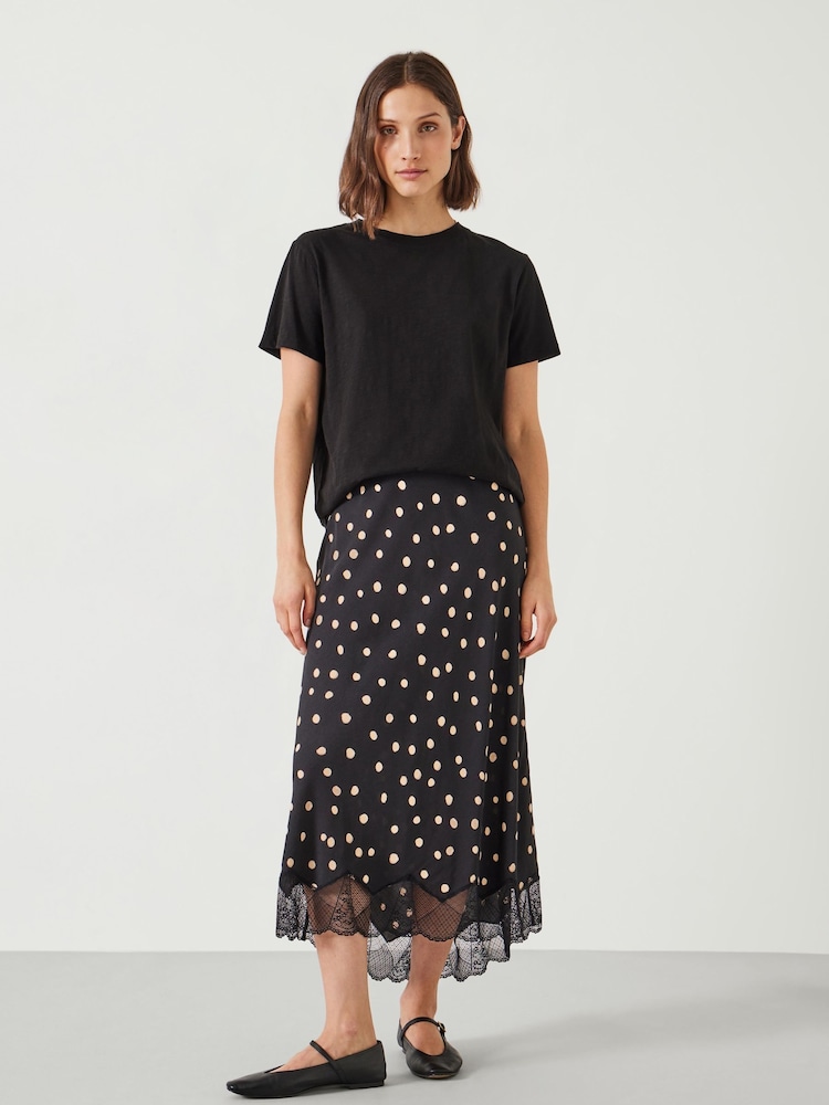 Hush Black Marta Skirt With Lace - Image 1 of 5 Hush Black Marta Skirt With Lace - Image 1 of 5