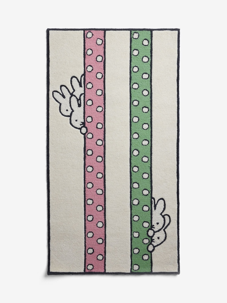 Cath Kidston Multi Miffy Stripe Wool Rug - Image 6 of 6