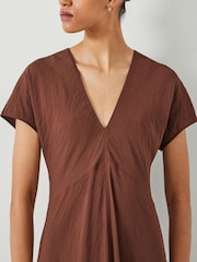 Hush Brown Grace V-Neck Maxi Dress - Image 2 of 5