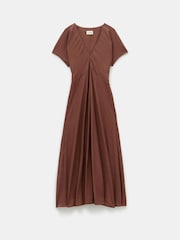 Hush Brown Grace V-Neck Maxi Dress - Image 5 of 5