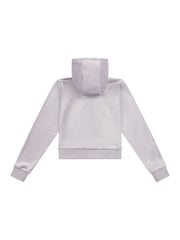 Juicy Couture Grey Girls Tonal Velour Zip Up Hoodie - Image 6 of 7