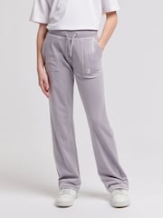 Gris - Juicy Couture Tonal Wide Leg Trousers - Imagen 1 de 7