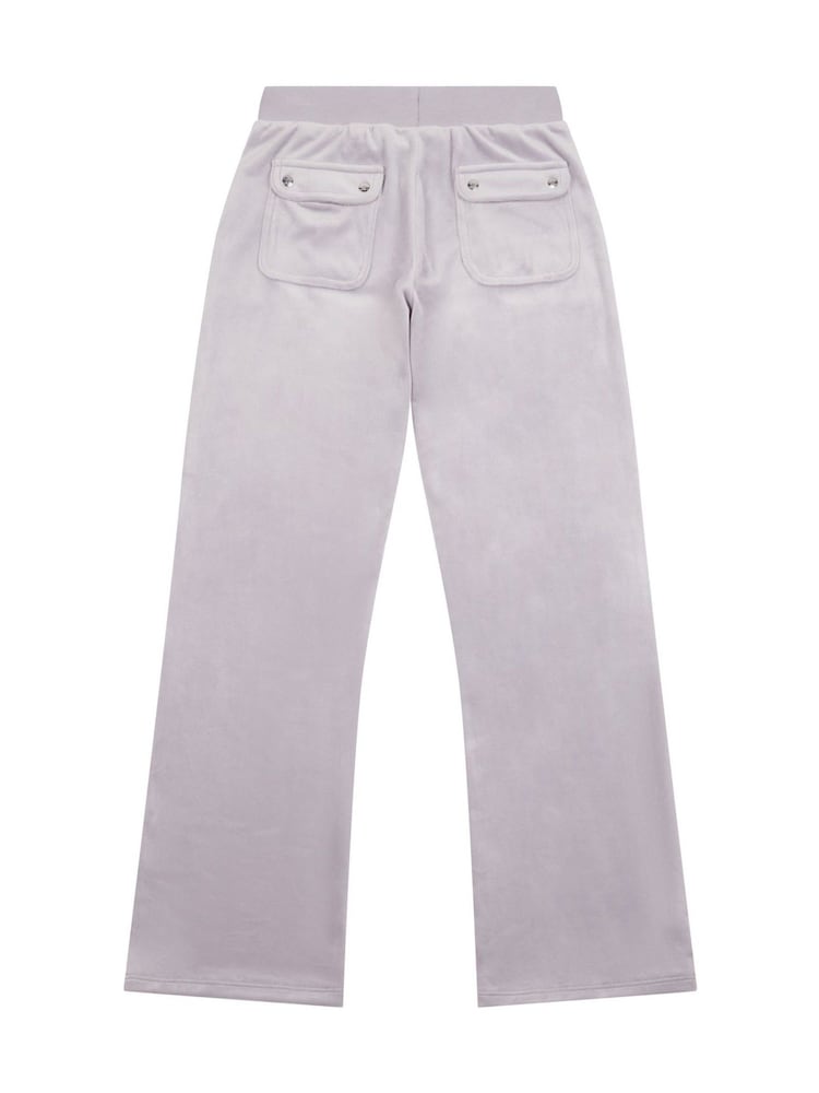 Juicy Couture Grey Tonal Wide Leg Trousers - Image 6 of 7