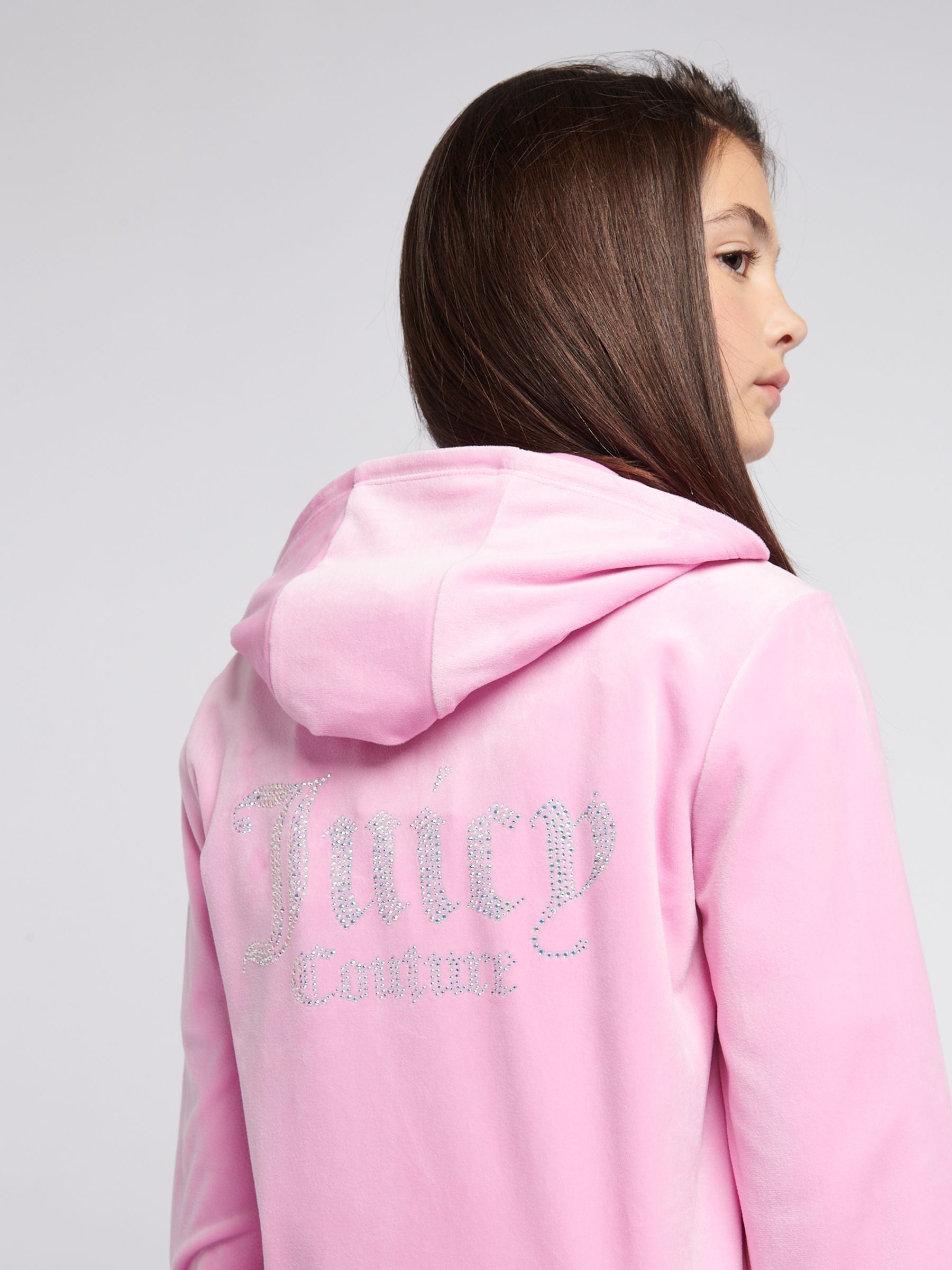 Juicy Couture ピンク フード付きパーカー Buy Juicy Couture Pink/Rust Diamanté Zip Through Hoodie from Next USA