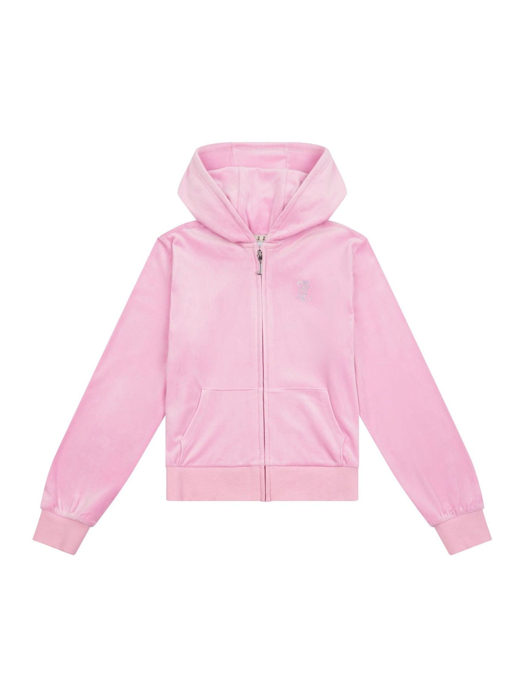 Buy Juicy Couture Pink/Rust Diamanté Zip Through Hoodie from Next USA