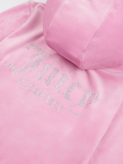 Ružovohrdzavá - Juicy Couture Diamanté Zip Through Hoodie - Obrázok 9 z 9