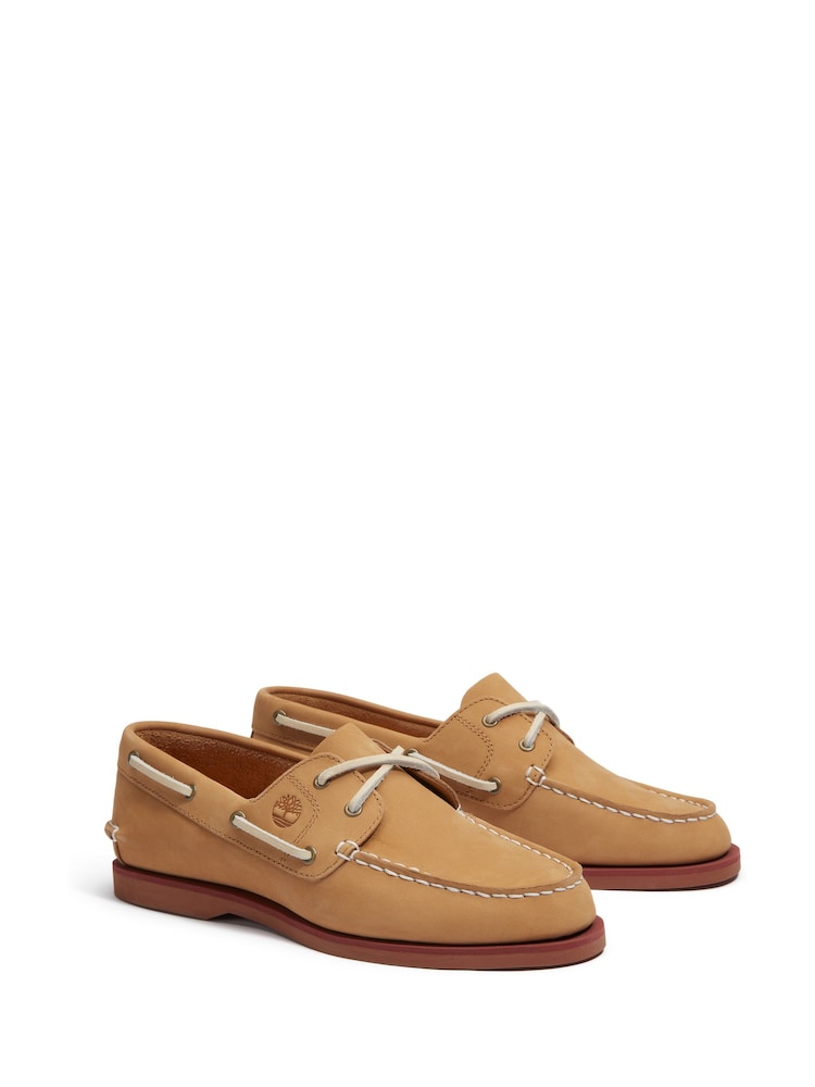 Timberland Womens Classic 2 Eye Boat Shoes - Image 2 of 5
