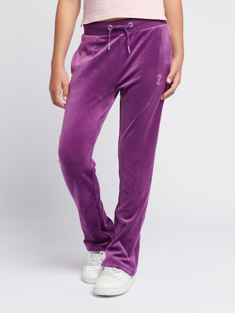 Juicy Couture Purple Diamante Bootcut Joggers - Image 1 of 6
