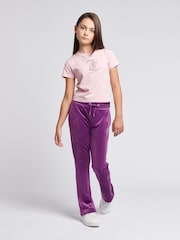 Juicy Couture Purple Diamante Bootcut Joggers - Image 3 of 6