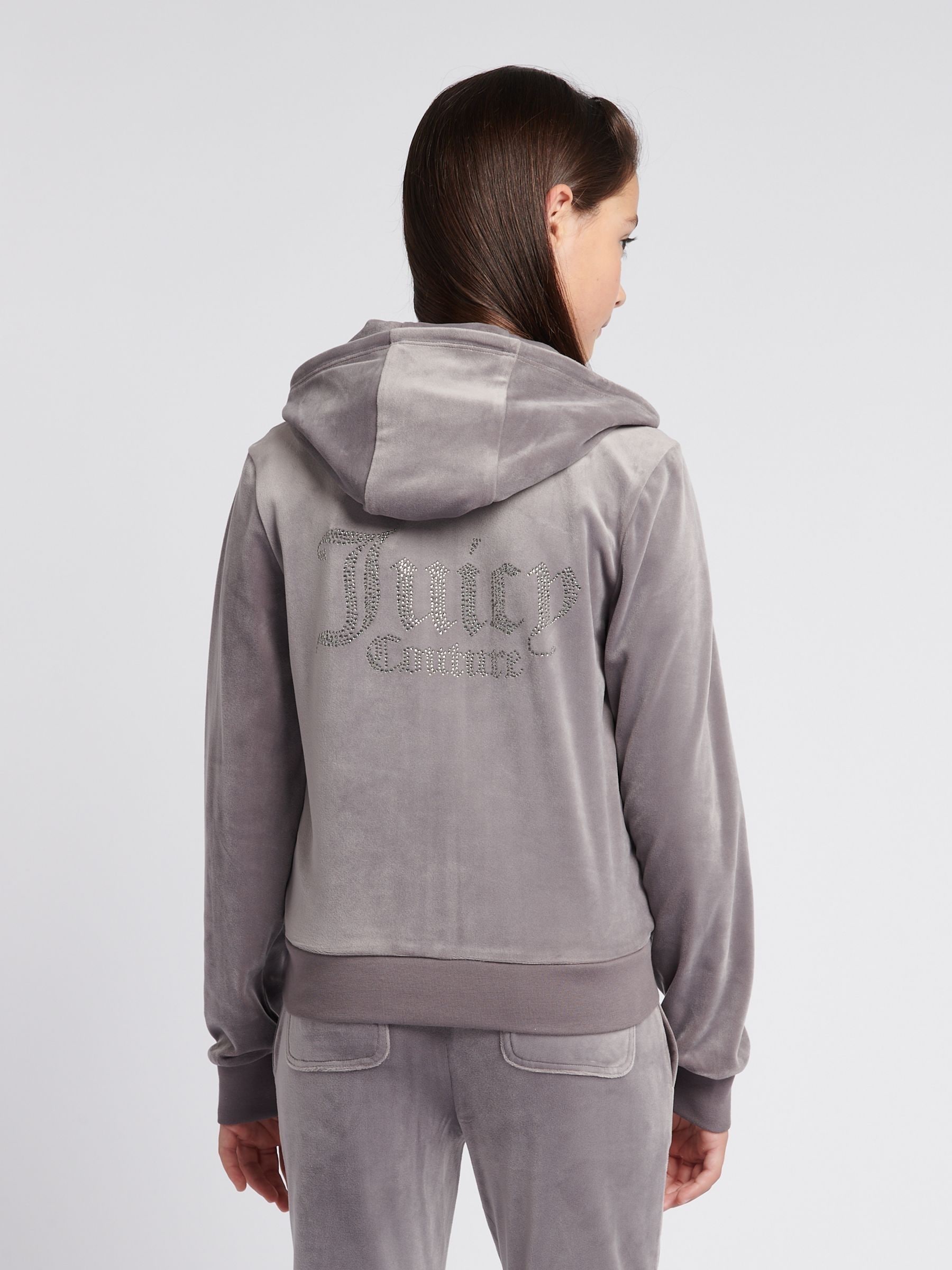 【高価値】 Buy Juicy Couture Grey Diamanté Zip Through Hoodie from Next USA ウェア