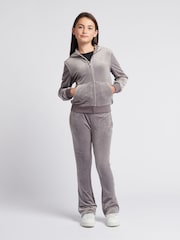 Sivá - Juicy Couture Diamanté Zip Through Hoodie - Obrázok 4 z 8