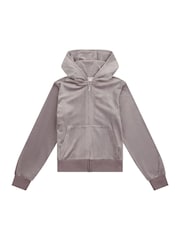 Sivá - Juicy Couture Diamanté Zip Through Hoodie - Obrázok 6 z 8