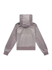 Sivá - Juicy Couture Diamanté Zip Through Hoodie - Obrázok 7 z 8
