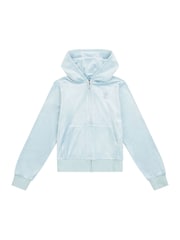 Akvamarínová modrá - Juicy Couture Diamanté Zip Through Hoodie - Obrázok 6 z 9