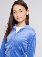 Čierna - Juicy Couture Diamanté Zip Through Hoodie - Obrázok 5 z 8