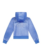Čierna - Juicy Couture Diamanté Zip Through Hoodie - Obrázok 7 z 8