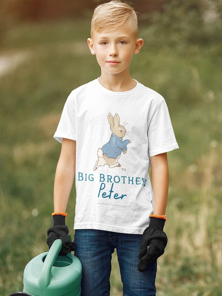 Star Editions Kids Personalised Big Brother 100% Cotton T-Shirt - Image 2 of 3