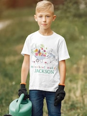 Star Editions Kids 100% Cotton Personalised Mischief Maker White T-Shirt - Image 2 of 3