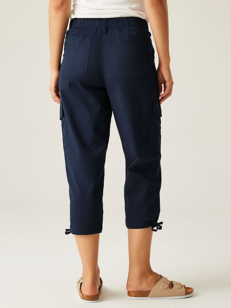 Regatta Blue Womens Shorebella Capri Trousers - Image 2 of 7 Regatta Blue Womens Shorebella Capri Trousers - Image 2 of 7