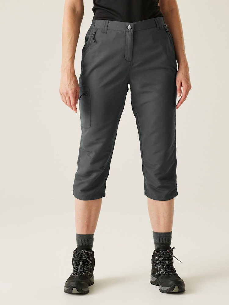 Gris - Regatta Womens Chaska Capri III Trousers - Imagen 2 de 8