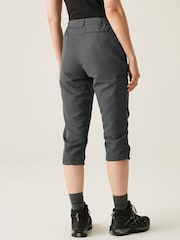 Gris - Regatta Womens Chaska Capri III Trousers - Imagen 3 de 8