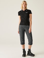 Gris - Regatta Womens Chaska Capri III Trousers - Imagen 4 de 8