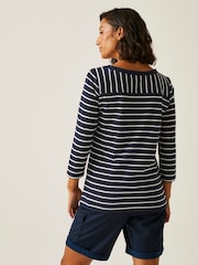 Синий - Regatta Womens Bayletta 3/4 Sleeve II T-Shirt - Изображение 3 из 8