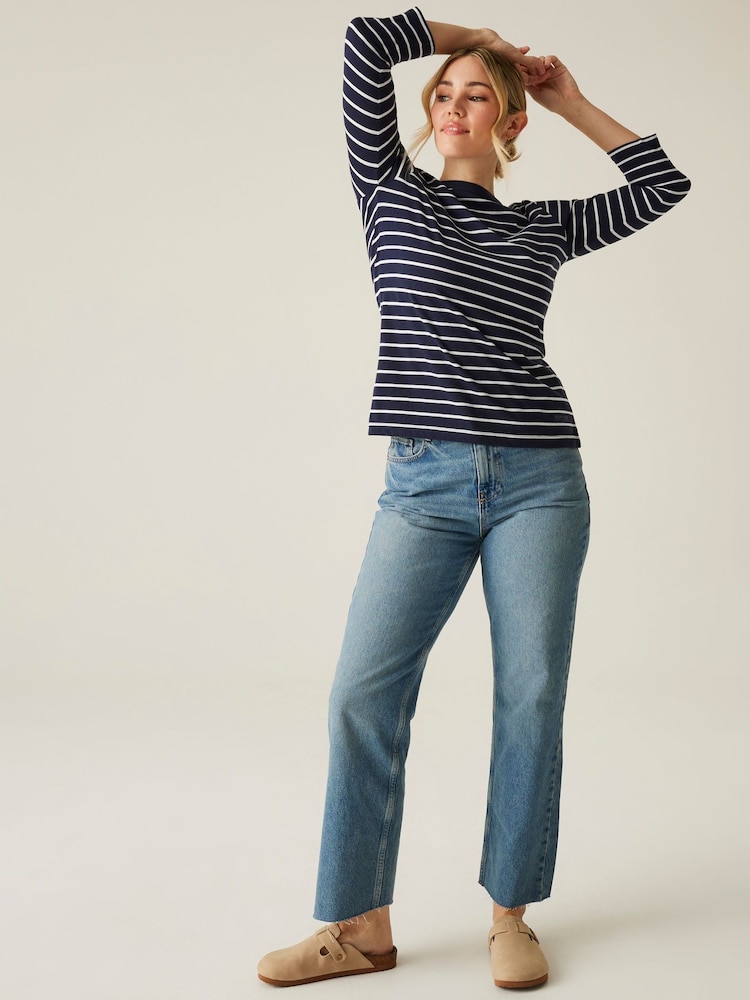 Modrá - Dámské tričko Regatta Bayletta 3/4 Sleeve II - Image 3 of 7