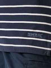 Синий - Regatta Womens Bayletta 3/4 Sleeve II T-Shirt - Изображение 5 из 8