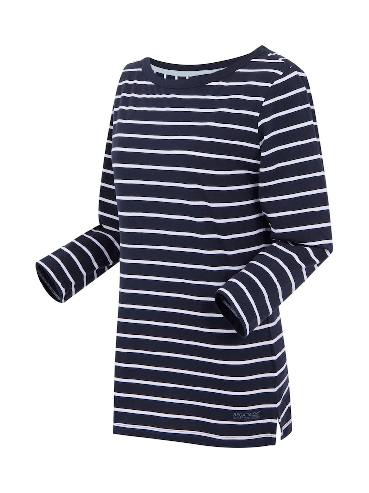 Синий - Regatta Womens Bayletta 3/4 Sleeve II T-Shirt - Изображение 8 из 8