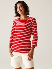 Rood - Regatta Womens Bayletta 3/4 Sleeve II T-Shirt - Image 1 of 7