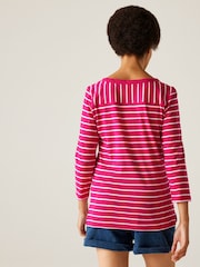 Розовый - Regatta Womens Bayletta 3/4 Sleeve II T-Shirt - Изображение 2 из 4