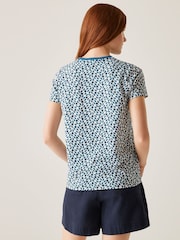 Синий - Regatta Womens 100% Cotton Orla Kiely T-Shirt - Image 3 of 8