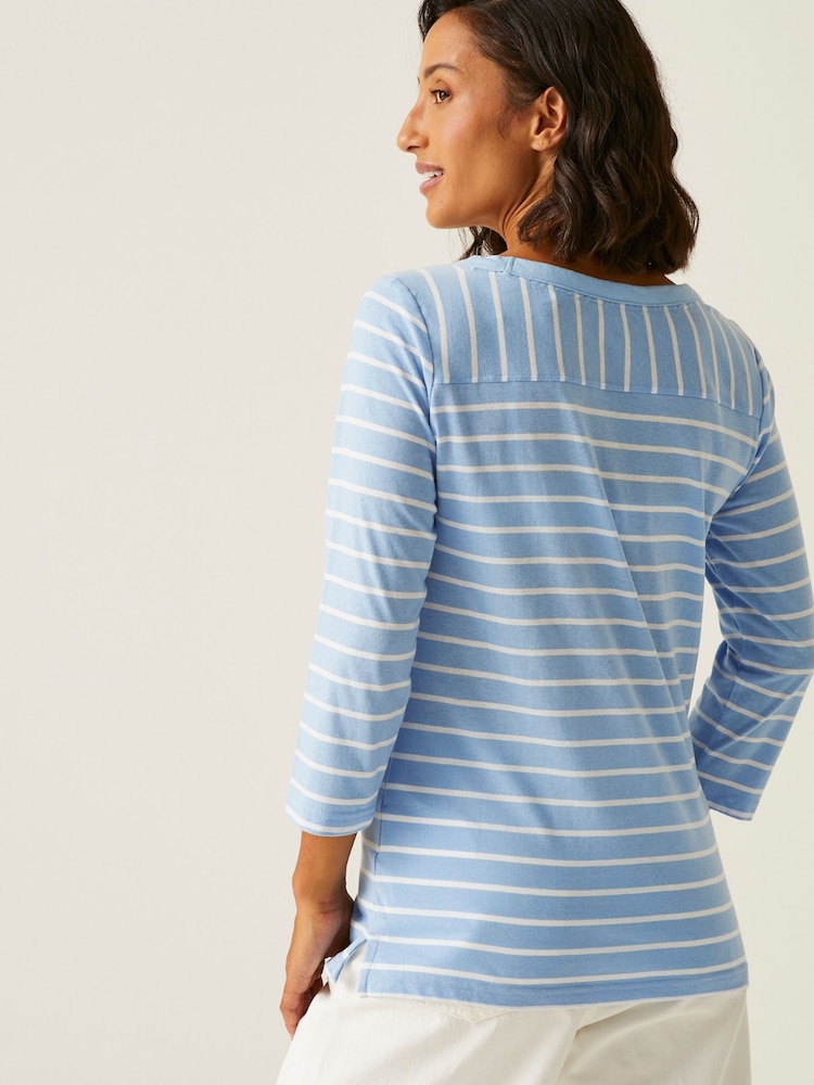 Синий - Regatta Womens Bayletta 3/4 Sleeve II T-Shirt - Изображение 2 из 5