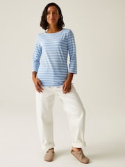 Синий - Regatta Womens Bayletta 3/4 Sleeve II T-Shirt - Изображение 3 из 5